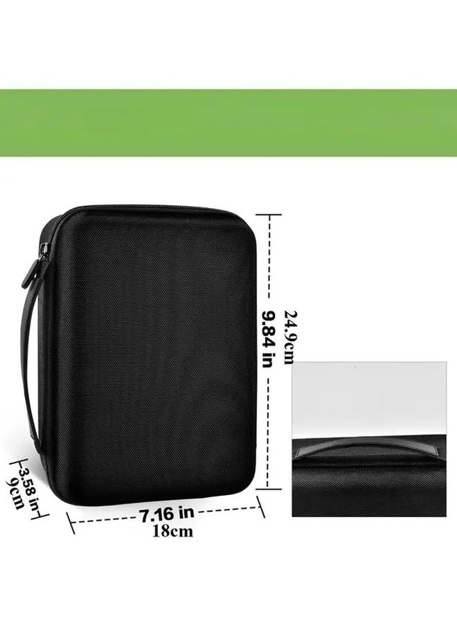 DYM LetraTag LT 100H Label Maker Case Holder Black With Mesh Pocket For Accessories - Image 2